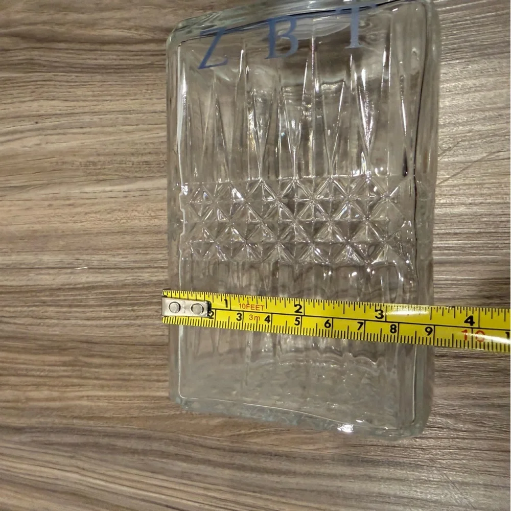Crystal Decanter - Clear with ZBT Letters